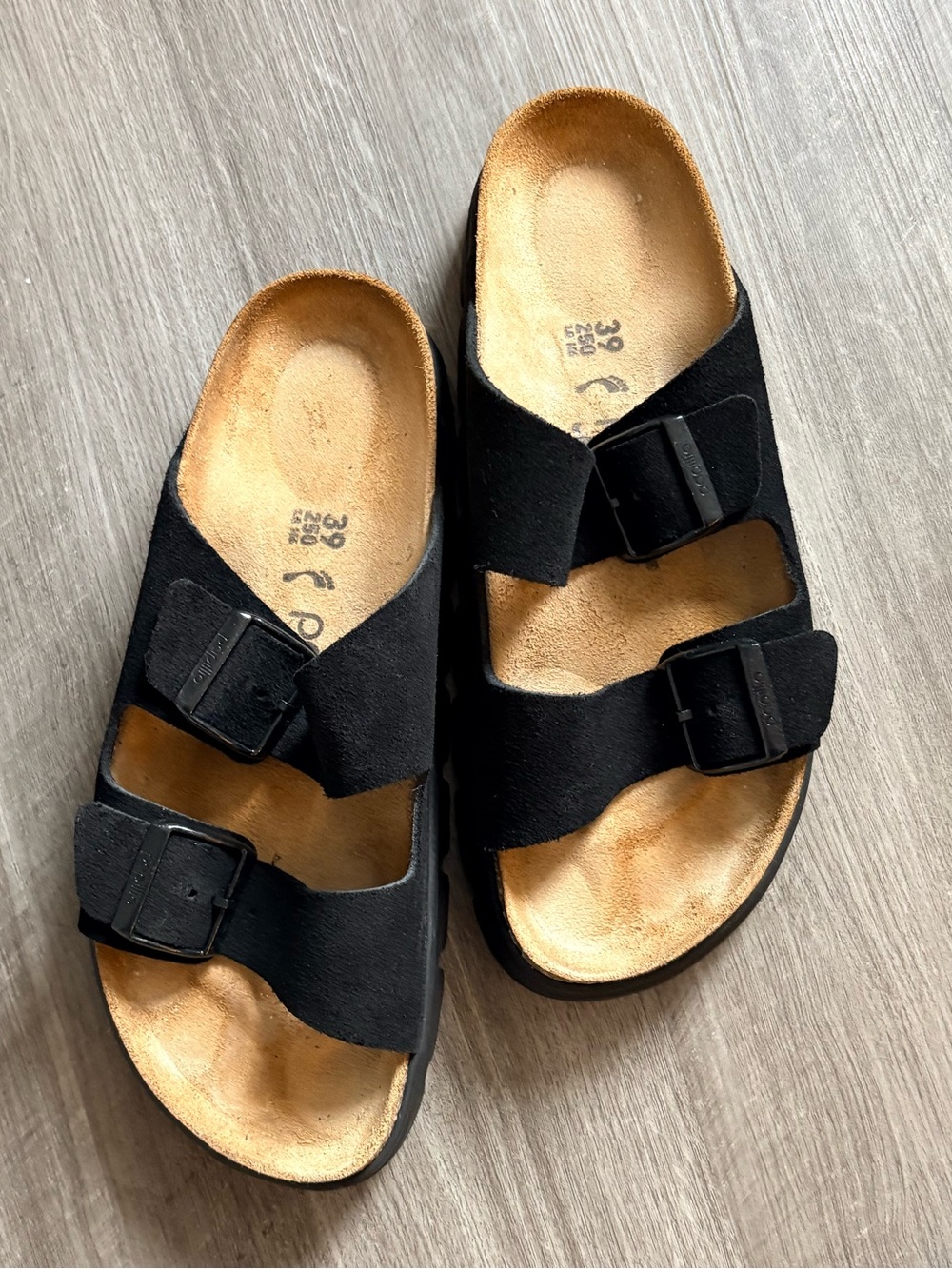 Birkenstock Arizona Chunky in Black Suede - Picture 2 of 9